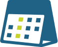 Icone symoblisant le calendrier de publication de projet immobilier de Baltis