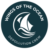 Logo de l'association Wings of the ocean dans laquelle Baltis reverrse 1% des investissements
